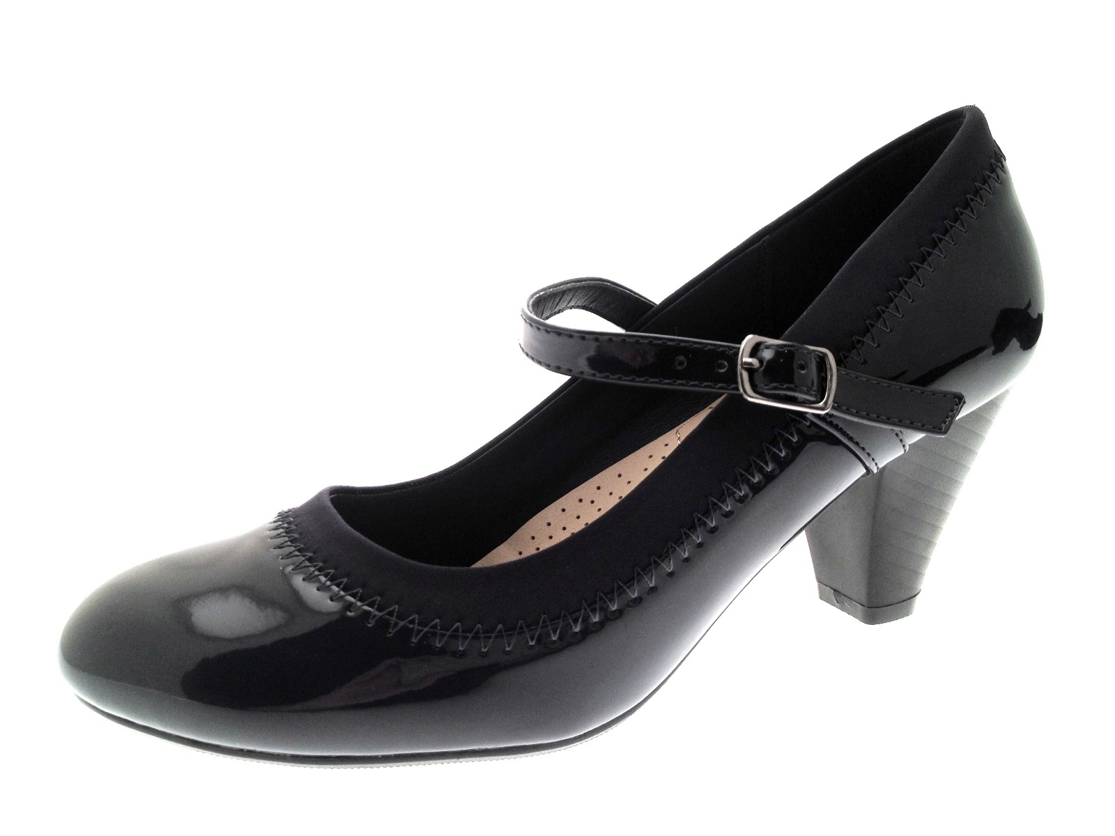 black low heel mary jane shoes